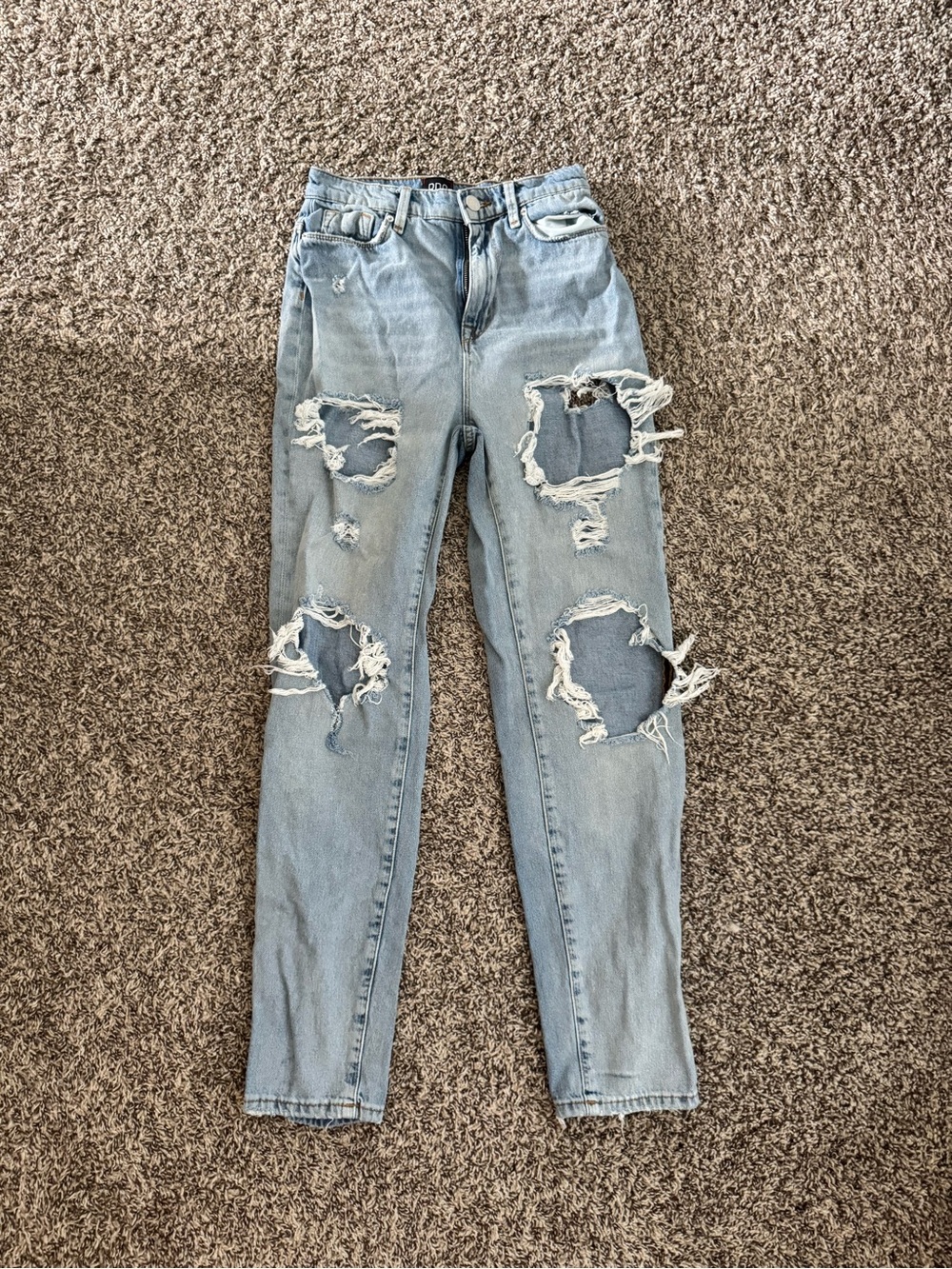 BDG Light Blue Ripped Boyfriend Jeans